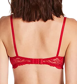 Add 2 Cup Sizes Push Up Bra No No Red Lace 36B