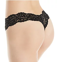 Signature Lace Thong - 2 Pack Black/White 5