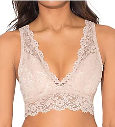 Signature Lace Deep V Bralette In The Buff S