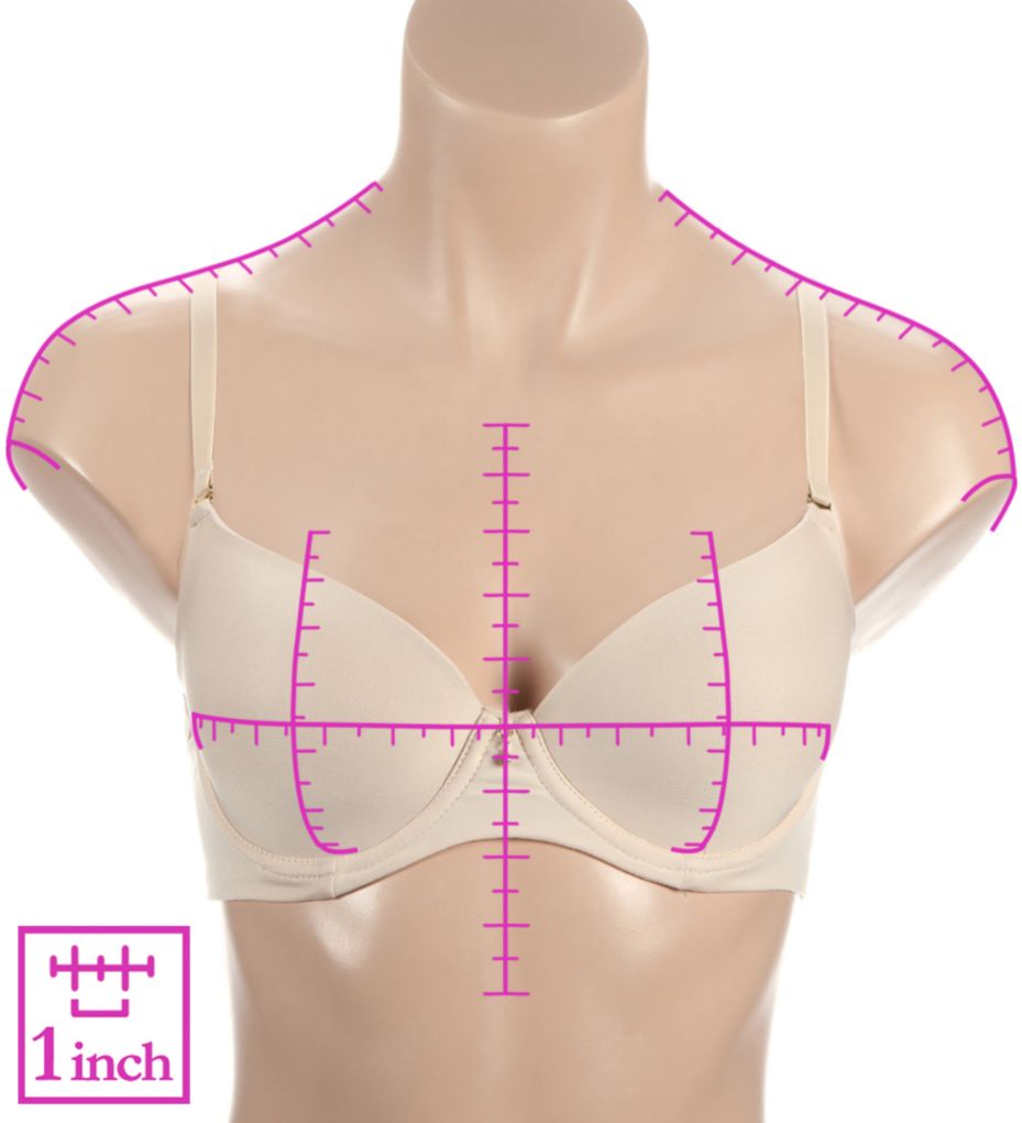 Smart and Sexy Everyday Lightly Lined T-Shirt Bra In The Buff 46D  - Image 3