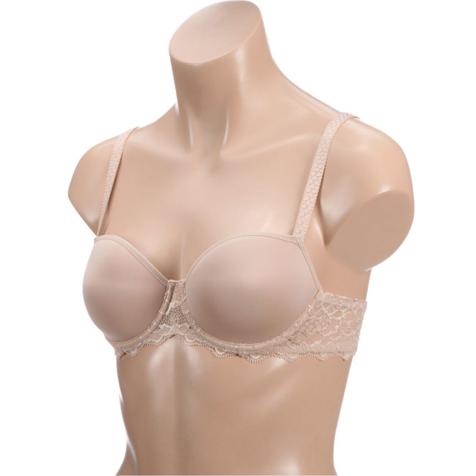 Caresse 3D Spacer Foam Demi Cup Underwire Bra Peau Rose 36G by