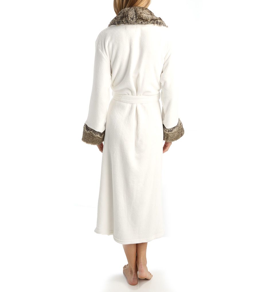 50 Inch Faux Fur Trim Robe