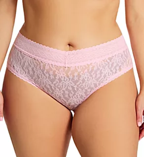 4 Way Stretch Lace Hipster Panty Dawn Pink L