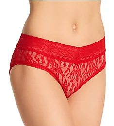 4 Way Stretch Lace Hipster Panty Racing Red S