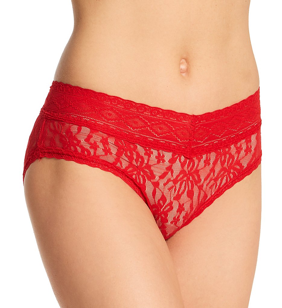 Special Intimates : Special Intimates SP1011 4 Way Stretch Lace Hipster Panty (Racing Red XL)