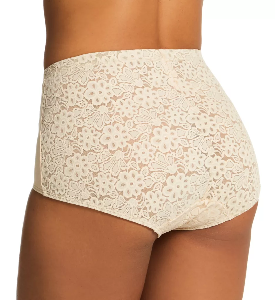 Floral Lace Shaping Brief Panty Nude M