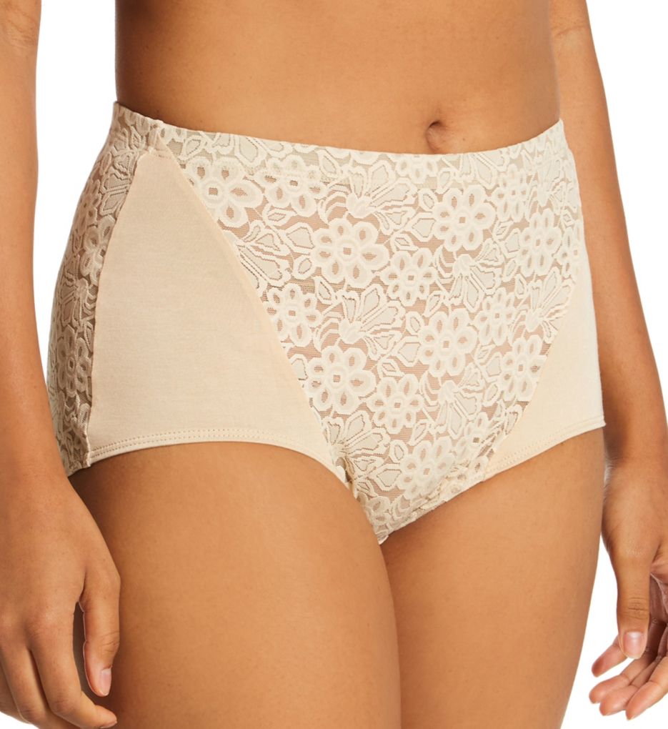 Floral Lace Shaping Brief Panty-gs