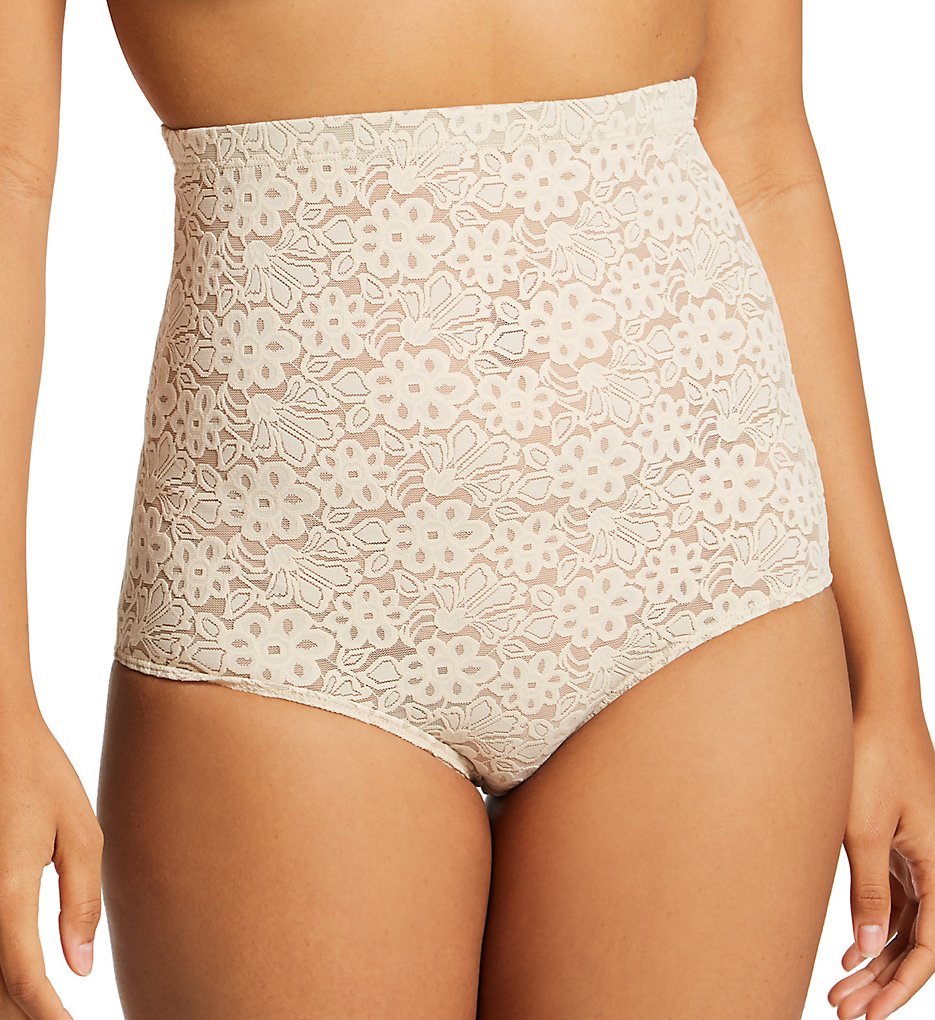 Special Intimates - Special Intimates SP3020 Lace Hi-Waist Shaping Brief Panty (Nude XL)