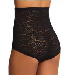 Lace Hi-Waist Shaping Brief Panty Black S