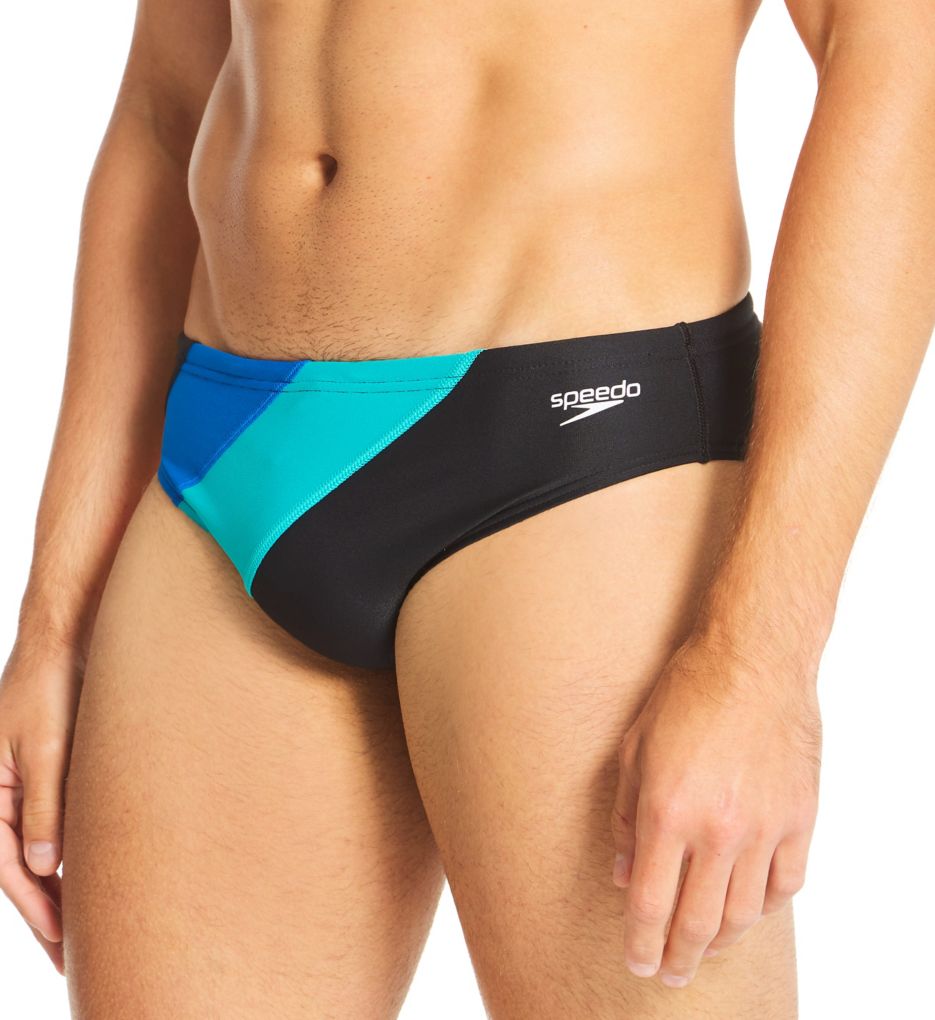 Speedo Colorblock One Swim Brief Acid Lime 7052151-341 at International Jock