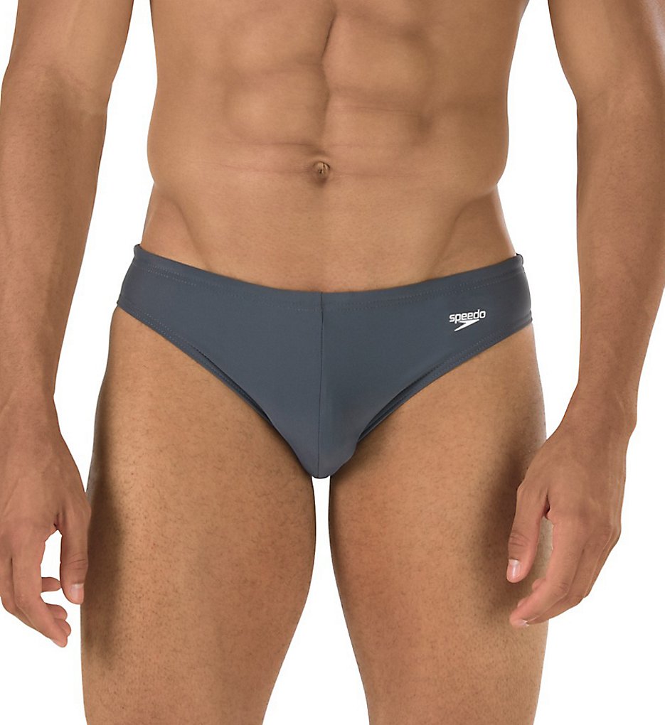 Speedo 7300165 Solar 1 Inch Swim Brief (Lava Grey)