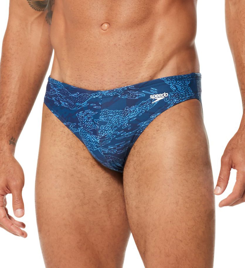 Solar 1 Inch Swim Brief Navy Blue 38 Waist By Speedo