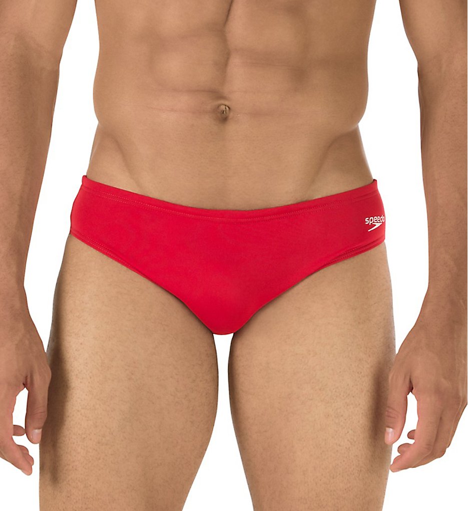 Speedo 7300165 Solar 1 Inch Swim Brief (US Red)