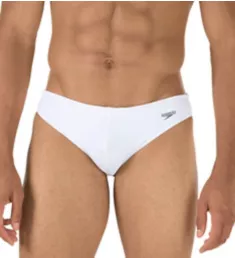 Solar 1 Inch Swim Brief White 34 Waist