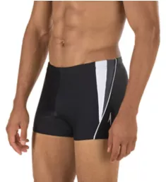 Fitness Splice Square Leg Swim Trunk Black/Black S