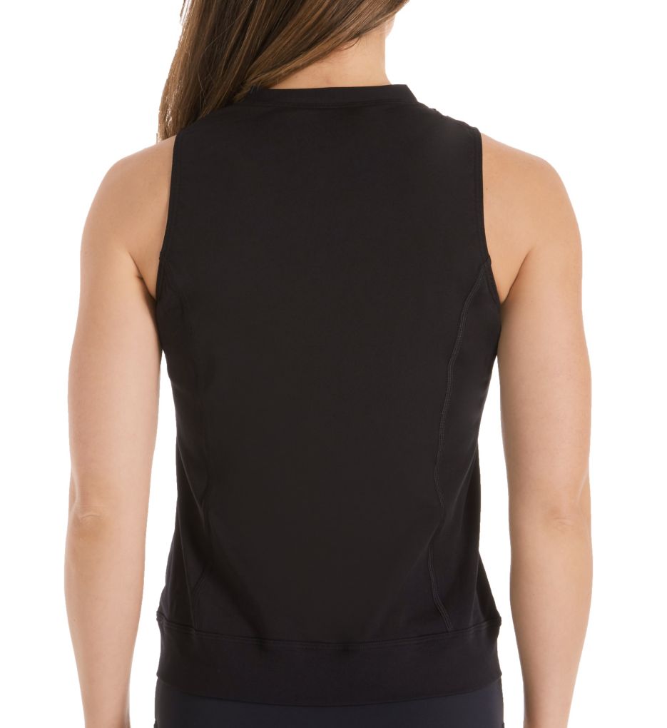 Endurance+ Zip Front Tankini Swim Top-bs