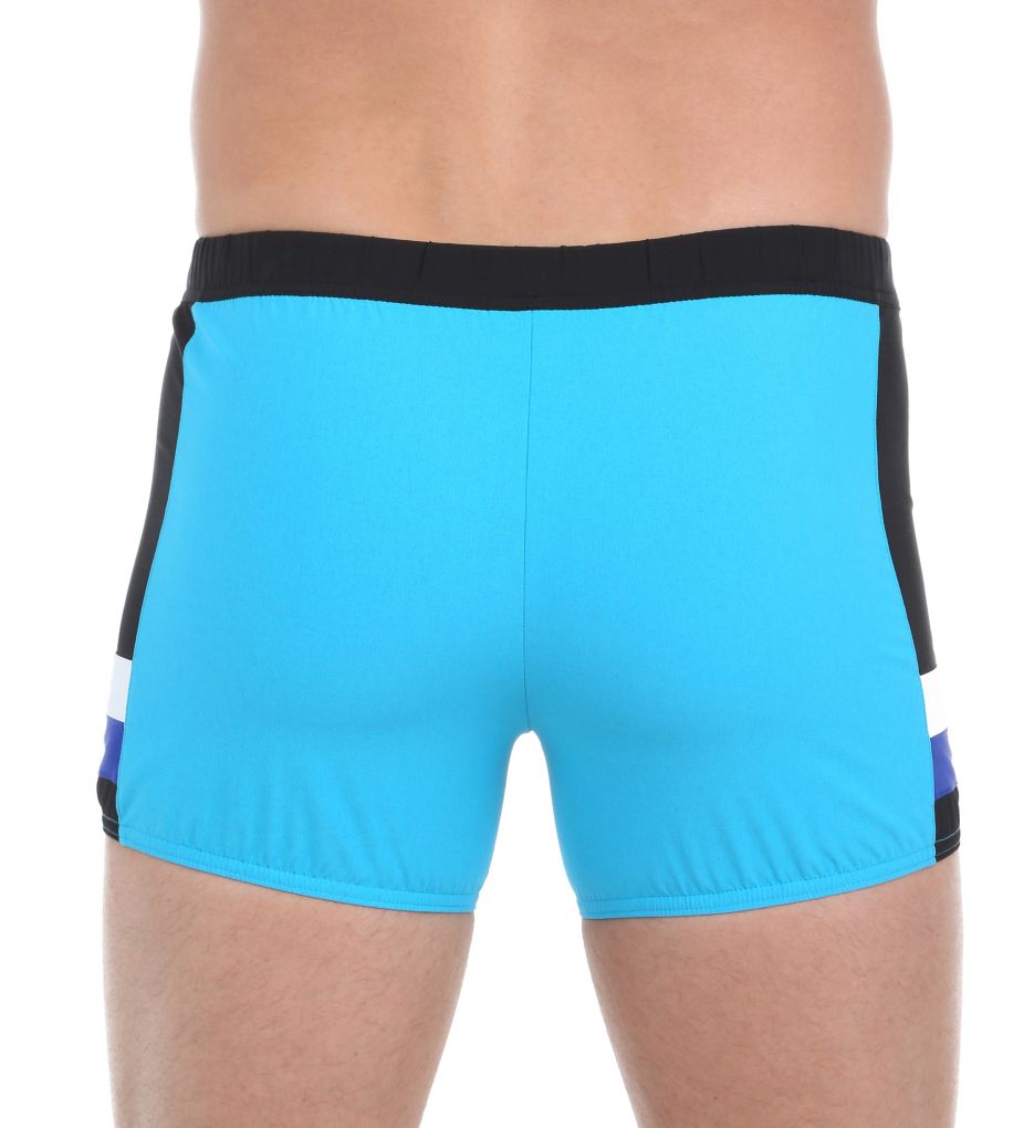 Fitness 4-Way Stretch Square Leg Swim Trunk