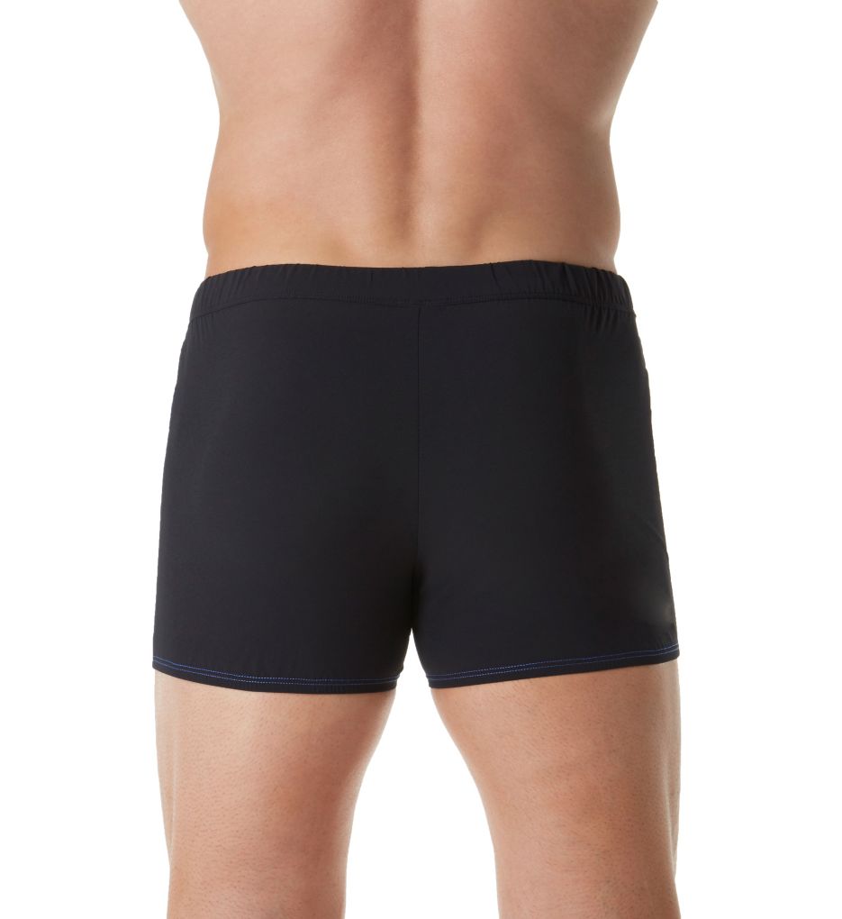 Ombre Tape 4-Way Stretch Square Leg Swim Trunk