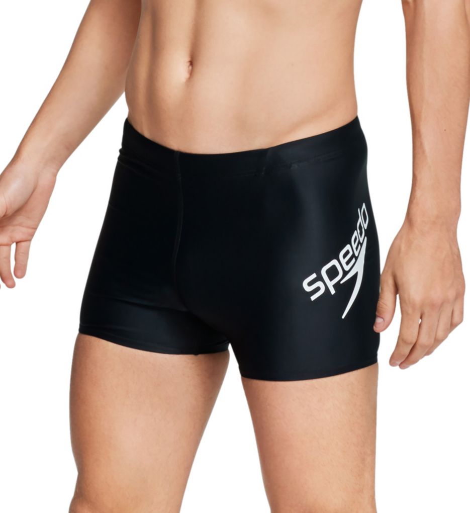 Logo Square Leg Swim Trunk