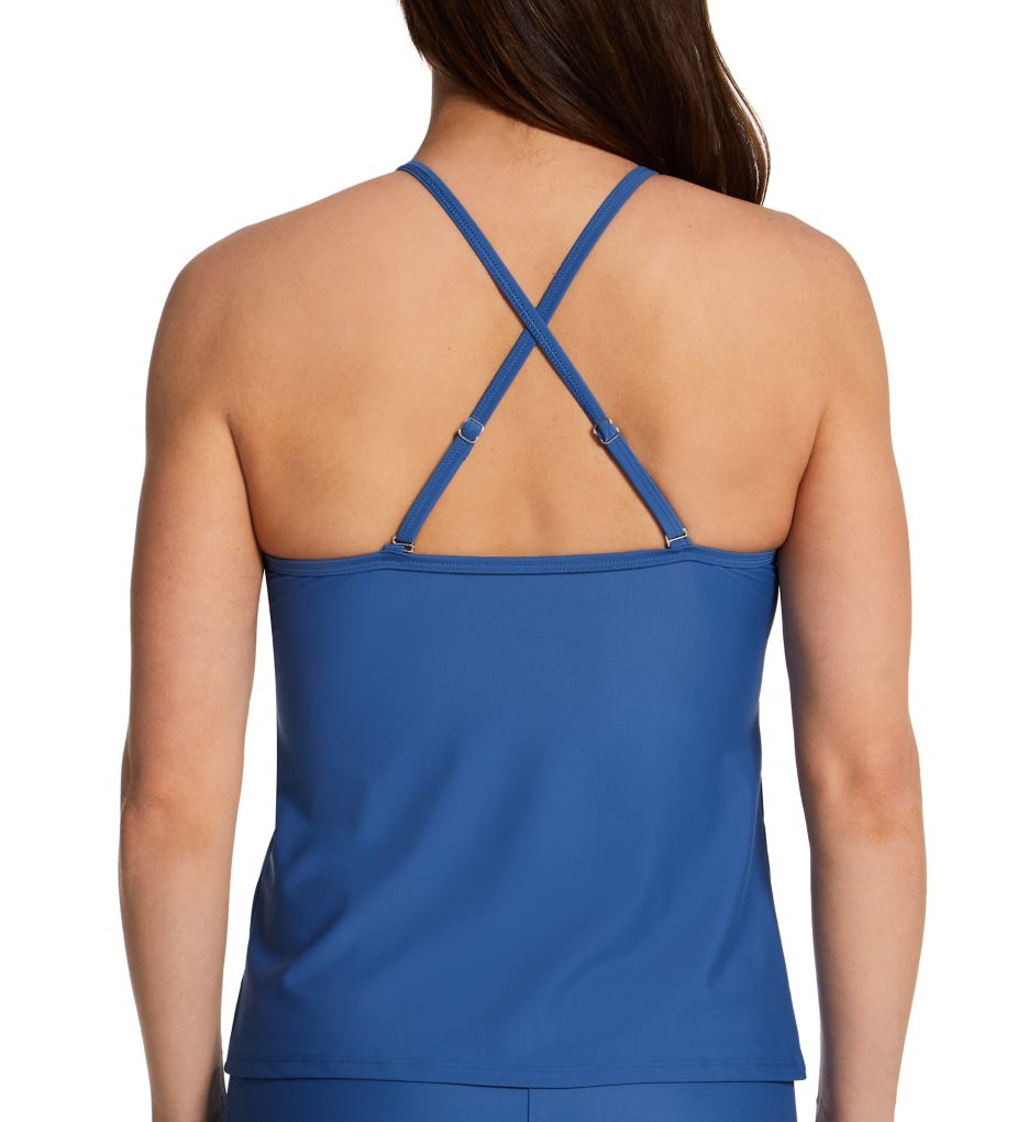 Active High Neck Tankini Swim Top-cs1