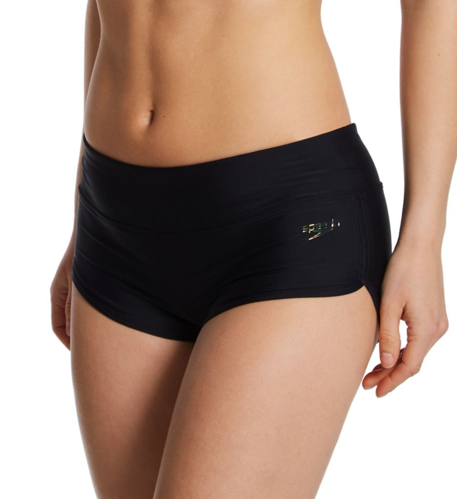 Black boyshort hot sale swim bottoms