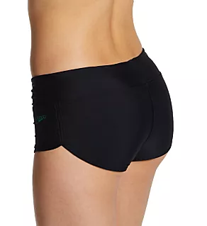 Active Solid Boyshort Swim Bottom Black XL