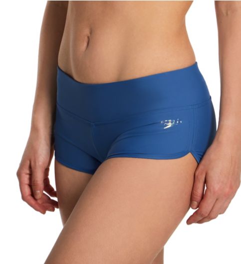 Speedo Solid Boyshort Women s Bright Cobalt L