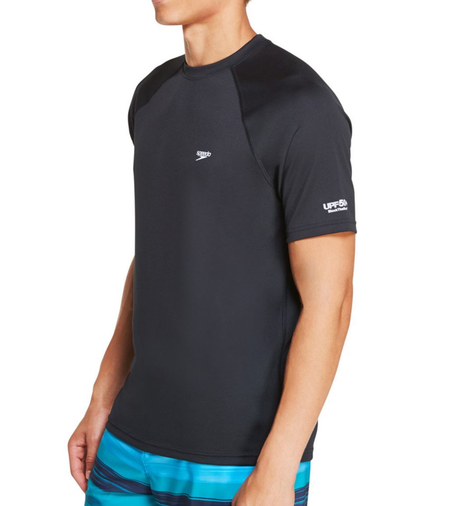 Speedo Men's Baybreeze Hooded Long Sleeve Swim Shirt at