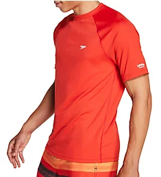 Easy Regular Fit Short Sleeve Swim Shirt Speedo Red S