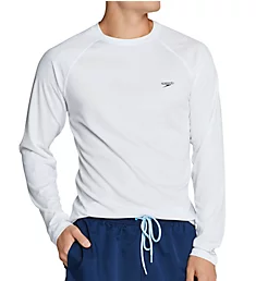 Easy Regular Fit Long Sleeve Swim Shirt White S