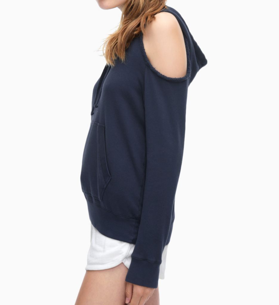 Soft Cotton Cold Shoulder Hoodie-cs1