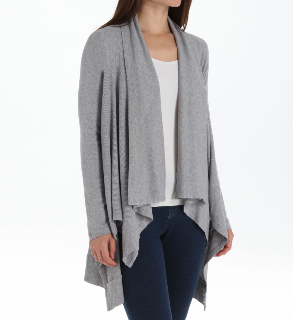 Thermal Drape Front Long Jacket