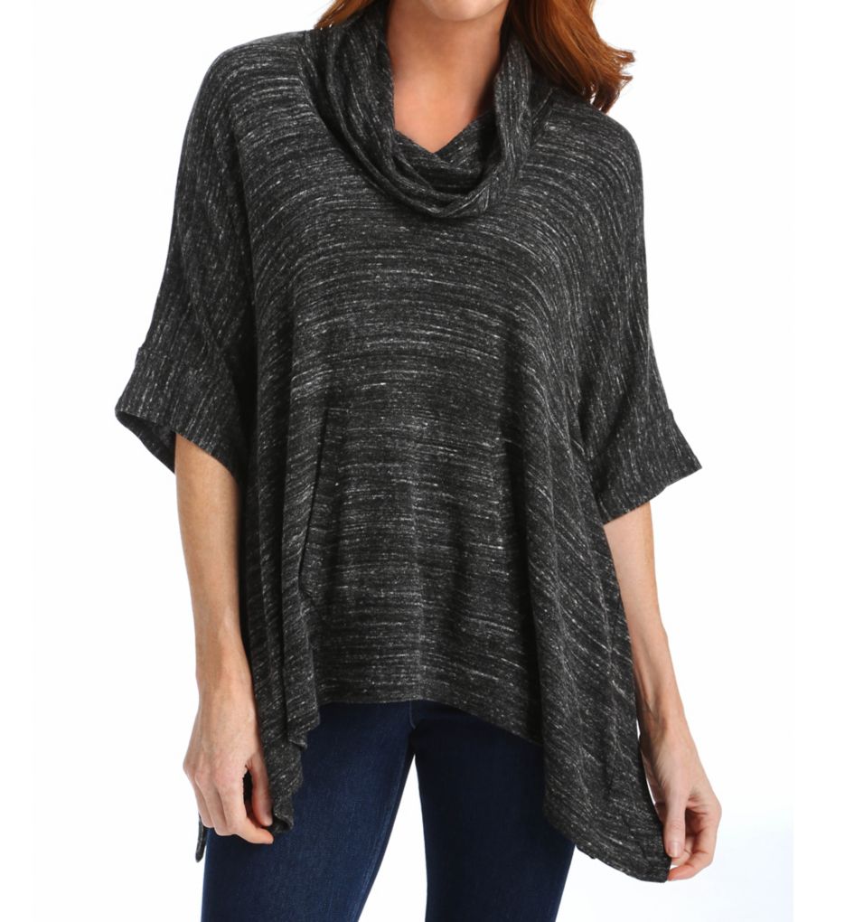 Brushed Tri-Blend Cowl Poncho-fs