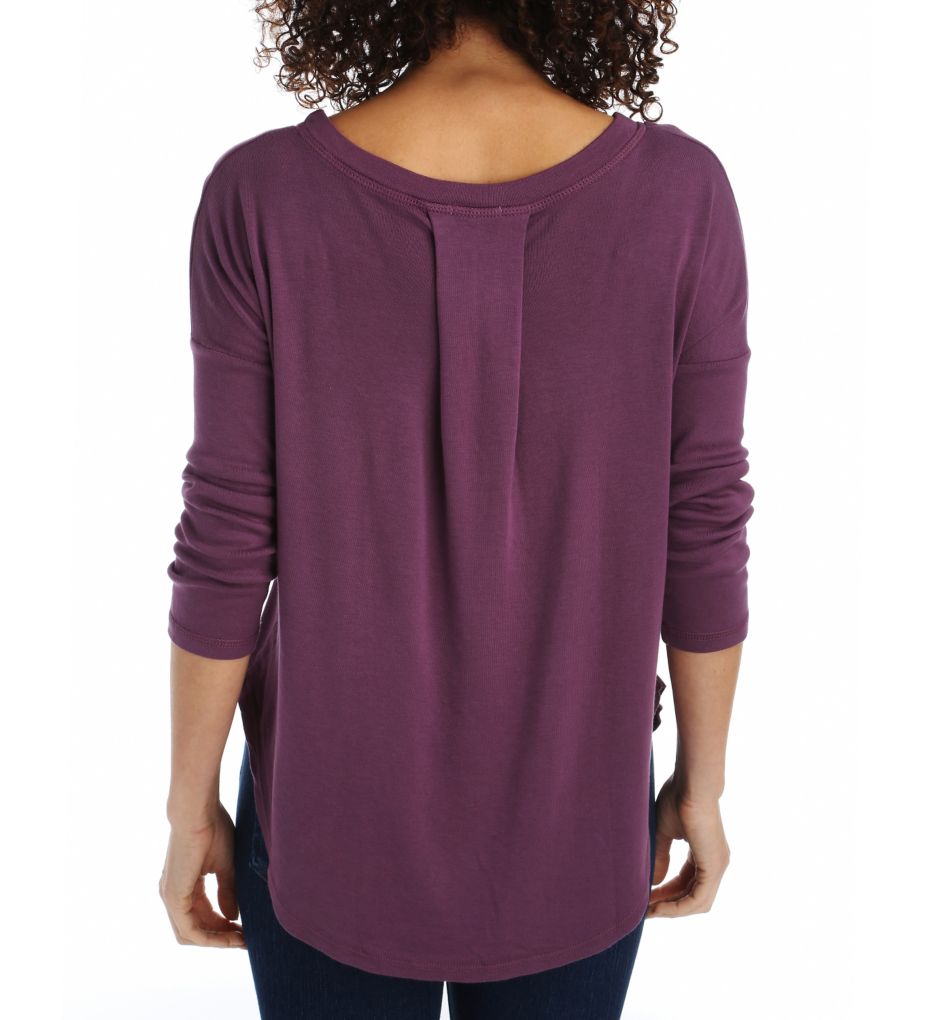 1x1 Seamed Front 3/4 Sleeve Tee-bs