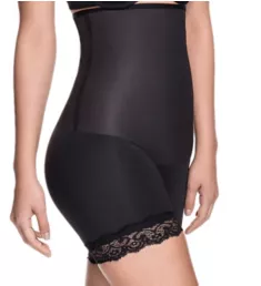 Sensual Secret High Waist Mid Thigh Shaping Short Endless Black M