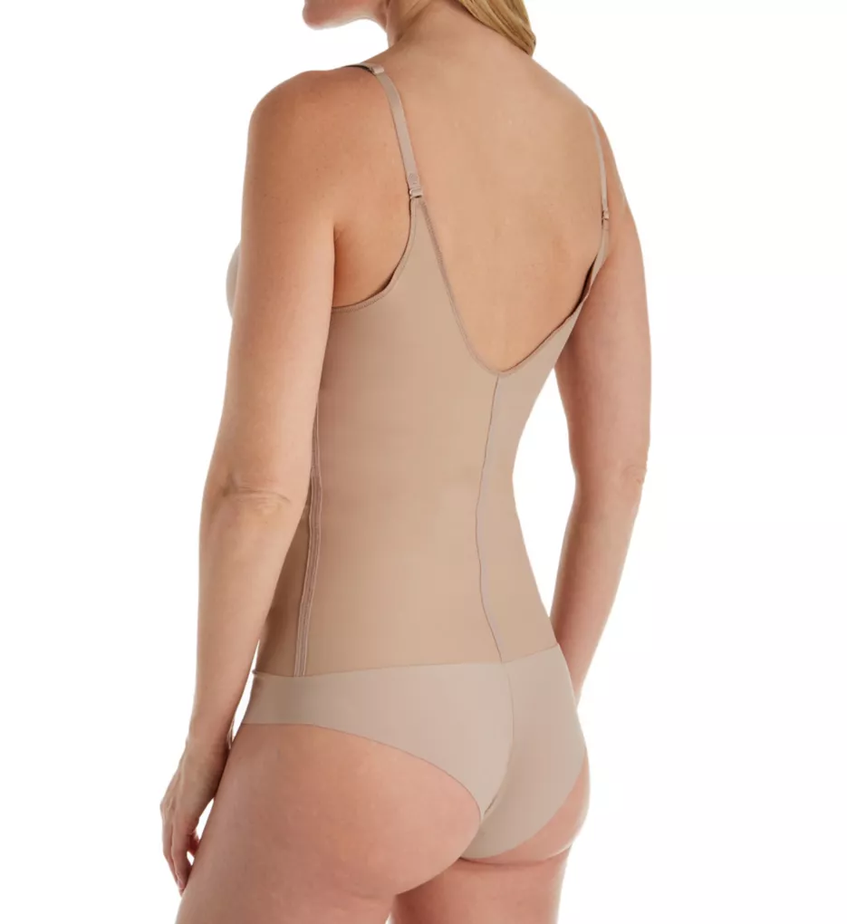 Celebrity Style Soft Cup Shaping Bodysuit Beige 1X