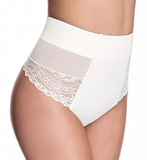 Brazilian Flair Mid Waist Shaping Thong Soft Ivory XL