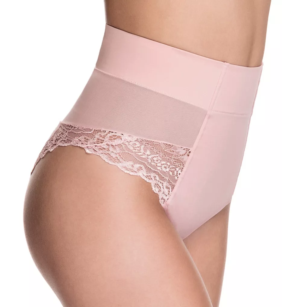 Squeem Women's Brazilian Flair Mid Waist Brief In Pink, Size Large : Target