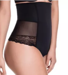 Brazilian Flair High Waist Shaping Thong Endless Black 1X