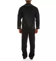 Big Man Satin Lounge Set BLK 2XL