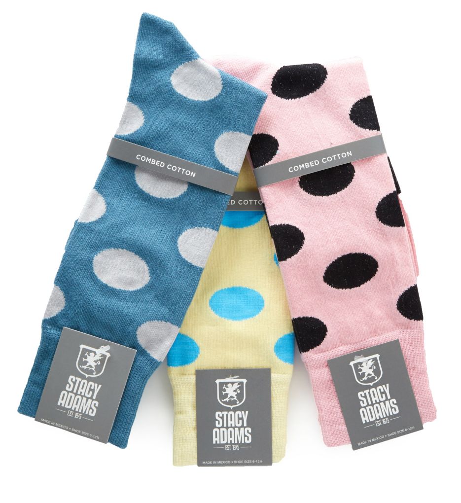 Fun Dots Combed Cotton Socks - 3 Pack-fs