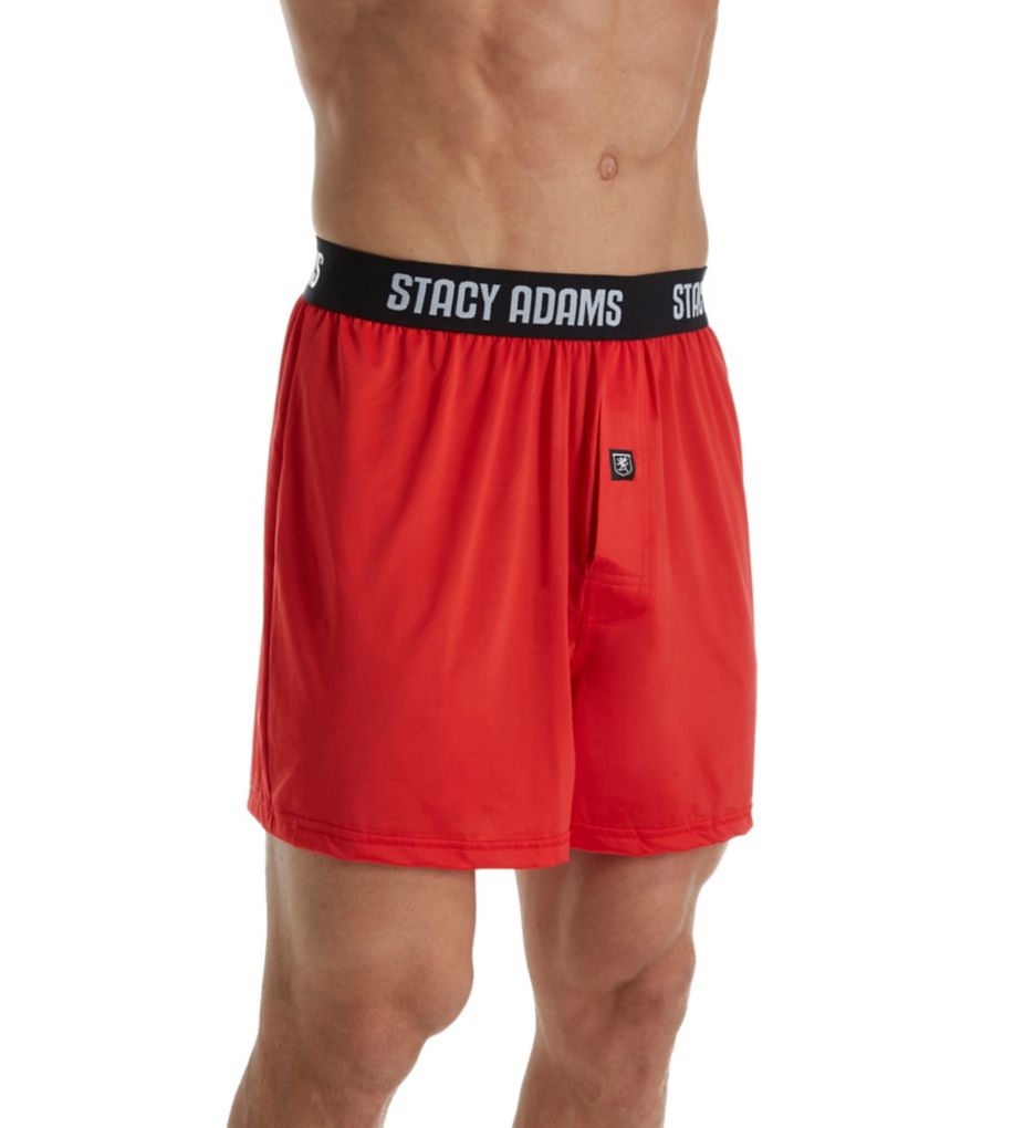 Image of Stacy Adams Moisture Wicking ComfortBlend Boxer Short