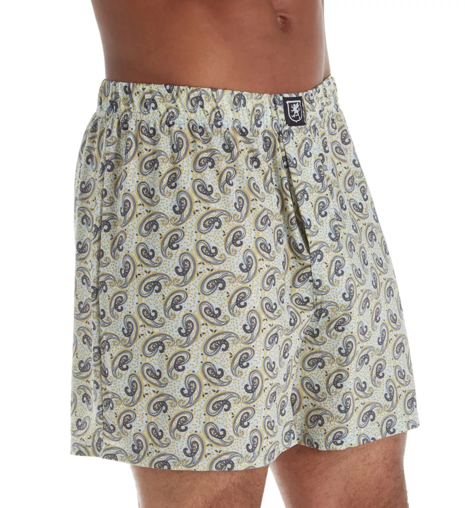 Moisture Wicking ComfortBlend Fashion Boxer Short WHBLUP S