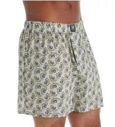 Moisture Wicking ComfortBlend Fashion Boxer Short WHBLUP S