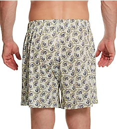 Moisture Wicking ComfortBlend Fashion Boxer Short WHBLUP S