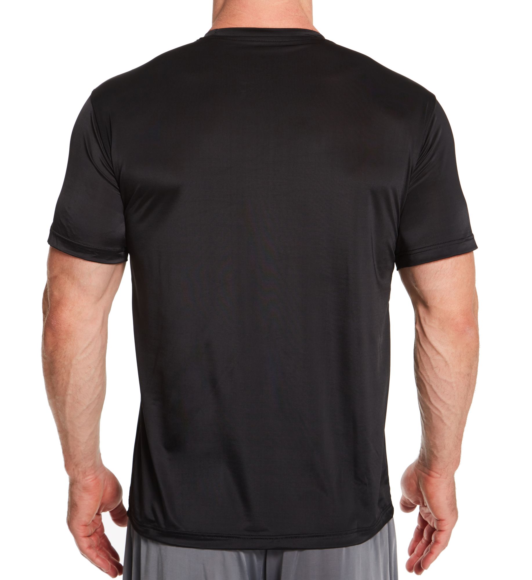 Stacy Adams Lightweight ComfortBlend Crew Neck T-Shirt BLK 2XL  - Image 2