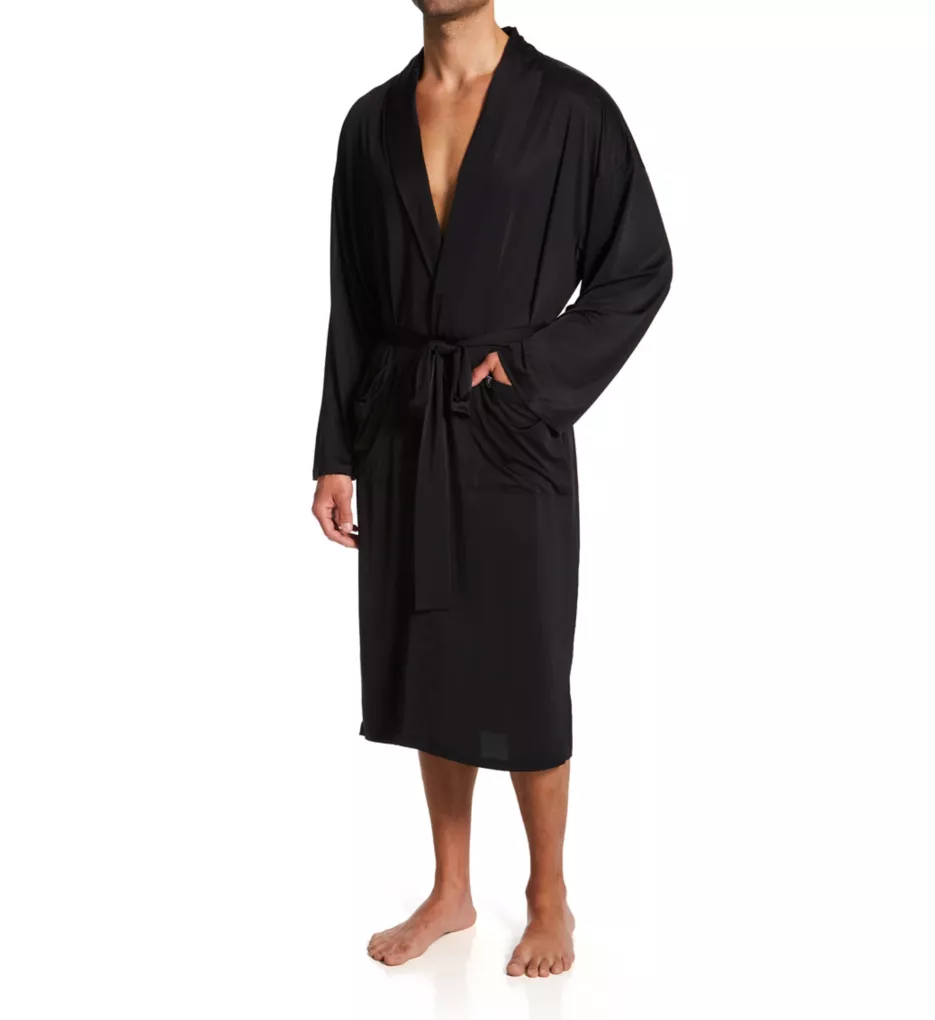 Moisture Wicking ComfortBlend Fashion Robe Black S/M