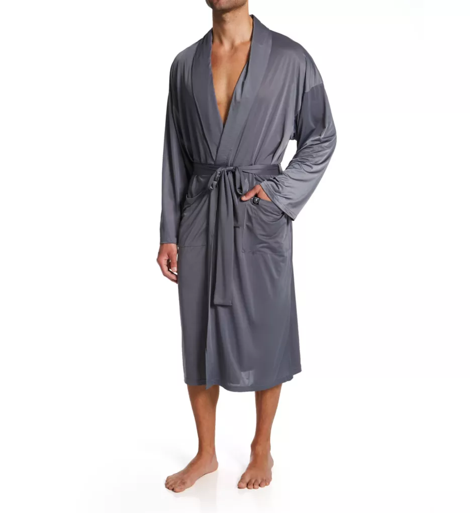 Moisture Wicking ComfortBlend Fashion Robe Gray S/M
