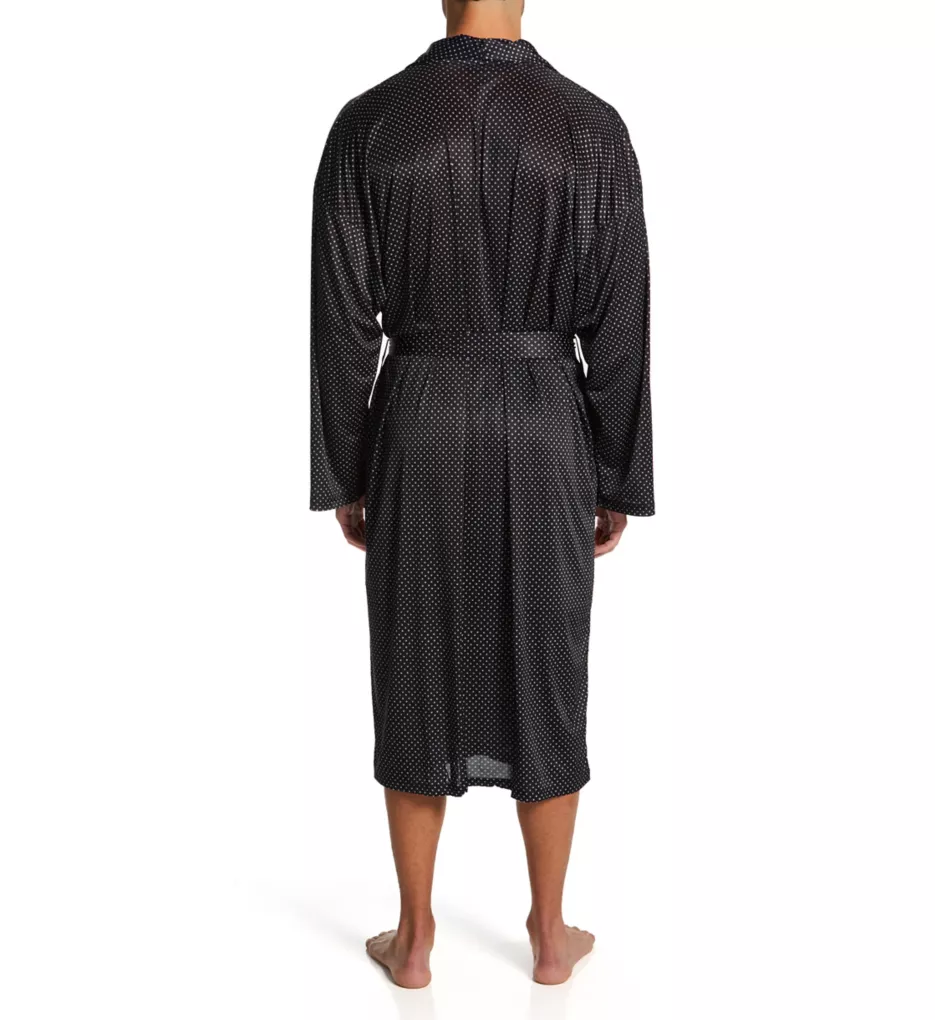 Moisture Wicking ComfortBlend Fashion Robe Black Dot S/M
