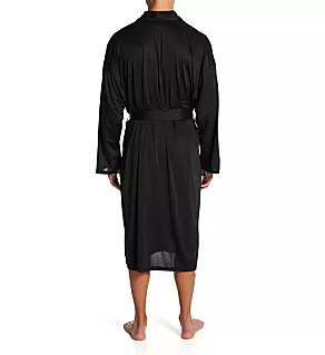 Moisture Wicking ComfortBlend Fashion Robe Black 2X/3X
